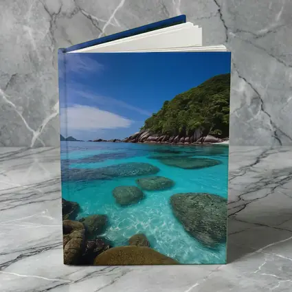 Clear Turquoise Ocean Water Rocky Tropical Island