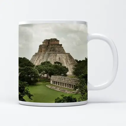 Mayan Pyramid Uxmal Ancient Ruins Mexico
