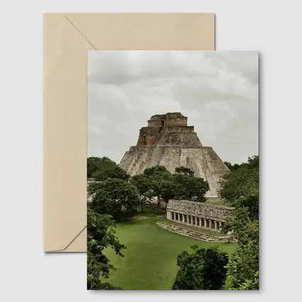 Mayan Pyramid Uxmal Ancient Ruins Mexico