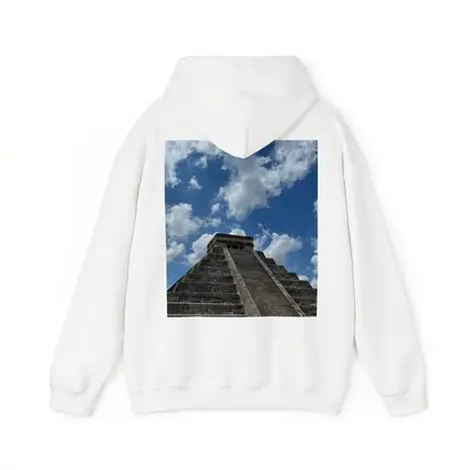 Chichen Itza Pyramid Blue Sky Mexico