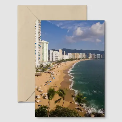 Acapulco Beach Skyline Coastal City View
