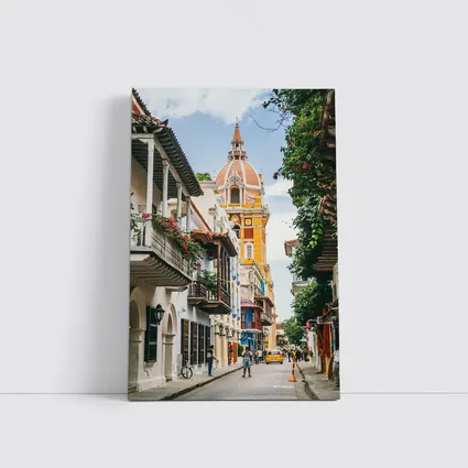 Cartagena Old Town Cathedral Street Colombia