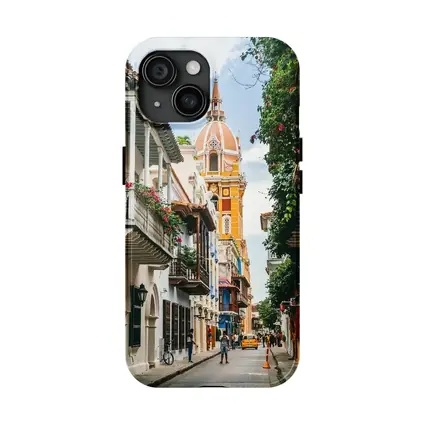 Cartagena Old Town Cathedral Street Colombia