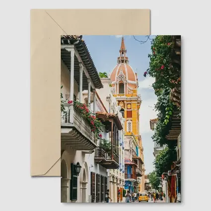 Cartagena Old Town Cathedral Street Colombia