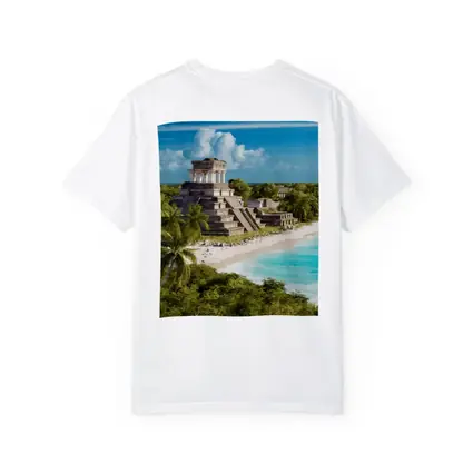 Mayan Temple Ruins Tropical Beach Jungle
