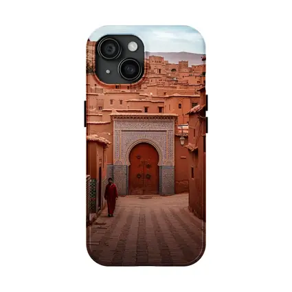 Moroccan Medina Red Clay Village Gate