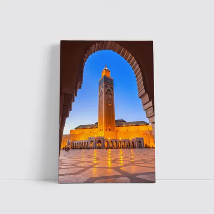 Hassan II Mosque Casablanca Morocco Night