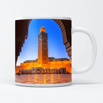 Hassan II Mosque Casablanca Morocco Night