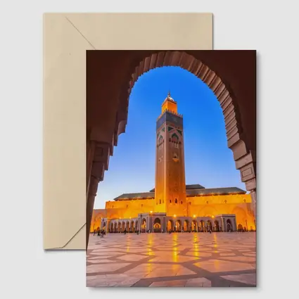 Hassan II Mosque Casablanca Morocco Night