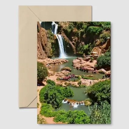 Ouzoud Waterfalls Morocco Red Rock Gorge