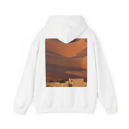 Desert Fortress Among Golden Sand Dunes