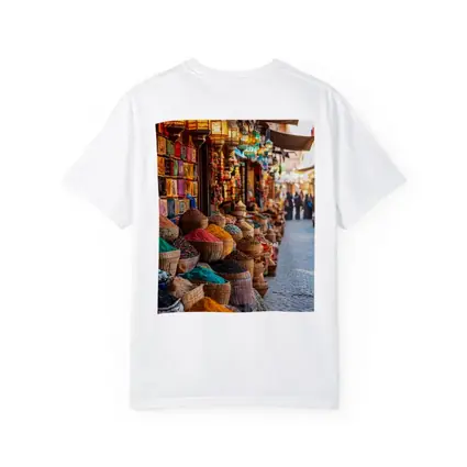 Marrakech Spice Market Colorful Bazaar Street