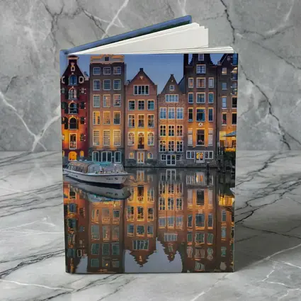 Amsterdam Canal Houses at Blue Hour