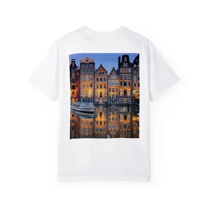 Amsterdam Canal Houses at Blue Hour