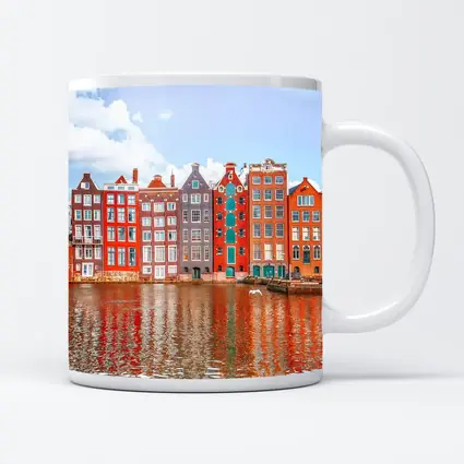 Amsterdam Canal Houses Colorful Dutch Architecture