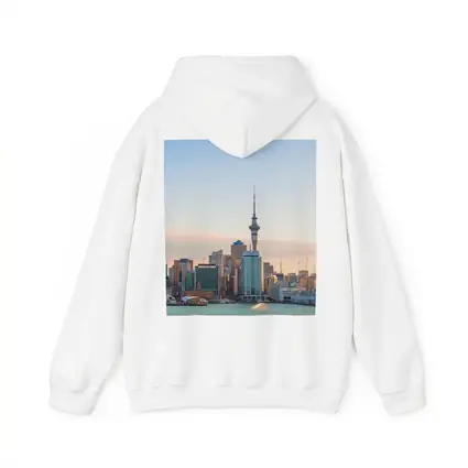 Auckland Sky Tower Cityscape at Sunset
