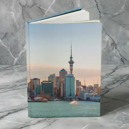 Auckland Sky Tower Cityscape at Sunset