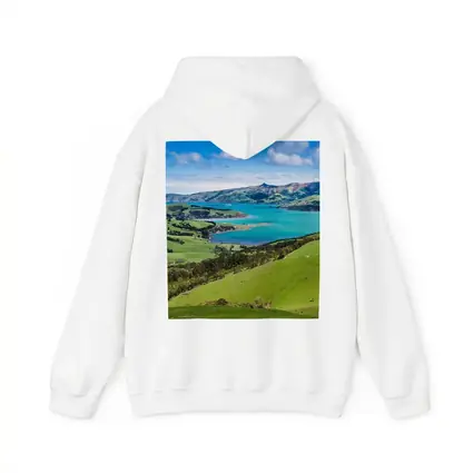 New Zealand Green Hills Turquoise Bay Landscape