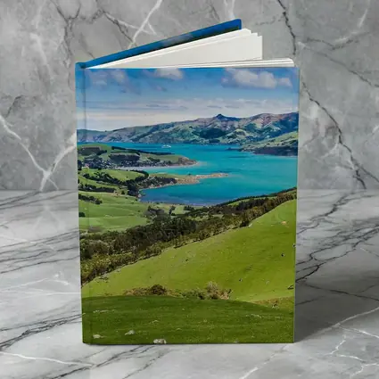 New Zealand Green Hills Turquoise Bay Landscape