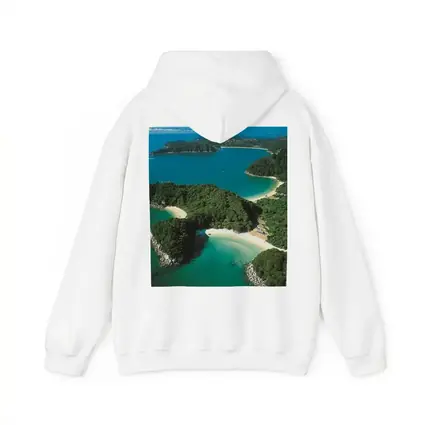 Aerial View New Zealand Coastal Bays Forest
