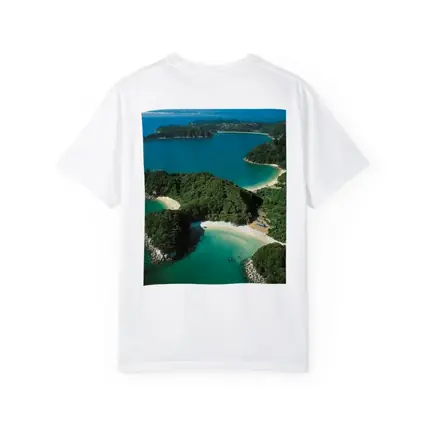Aerial View New Zealand Coastal Bays Forest