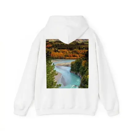 Turquoise River Valley Autumn Mountain Landscape