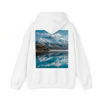 Snow Capped Mountains Reflected In Blue Lake