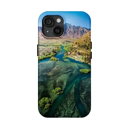 Queenstown New Zealand Aerial River Mountain View