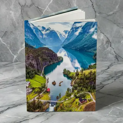 Norwegian Fjord Valley Lake Mountain Landscape