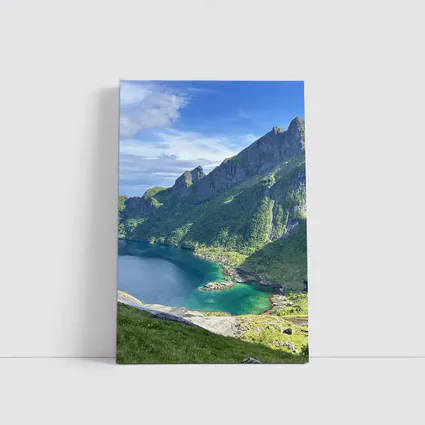 Norwegian Fjord Turquoise Lake Mountain Landscape