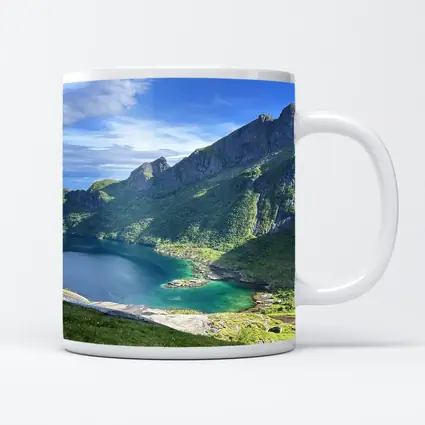 Norwegian Fjord Turquoise Lake Mountain Landscape