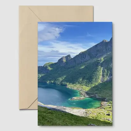 Norwegian Fjord Turquoise Lake Mountain Landscape