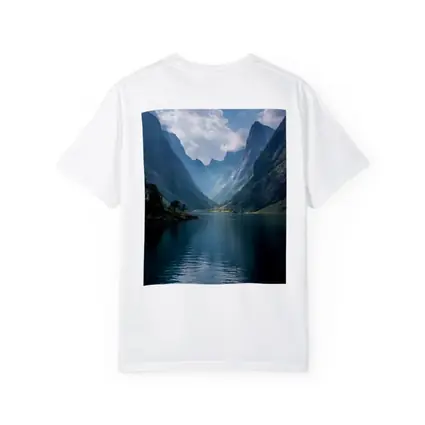 Norwegian Fjord Calm Blue Mountain Lake