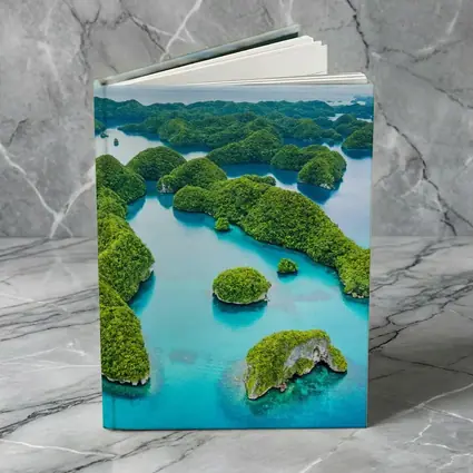Aerial View Tropical Islands Turquoise Ocean Waters