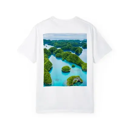 Aerial View Tropical Islands Turquoise Ocean Waters