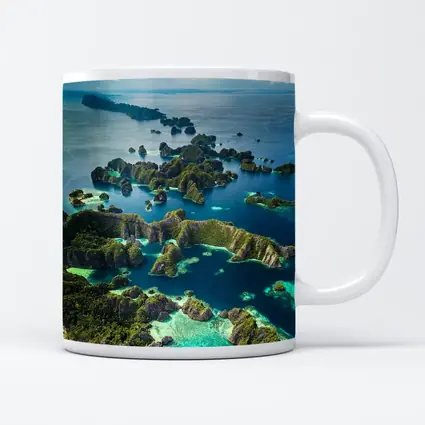 Raja Ampat Islands Aerial Ocean View