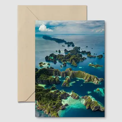 Raja Ampat Islands Aerial Ocean View