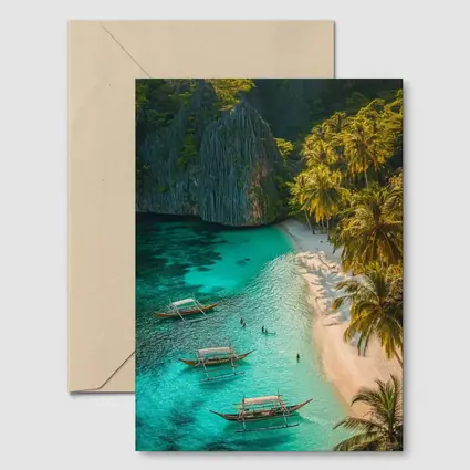 El Nido Beach Palawan Crystal Clear Turquoise Waters