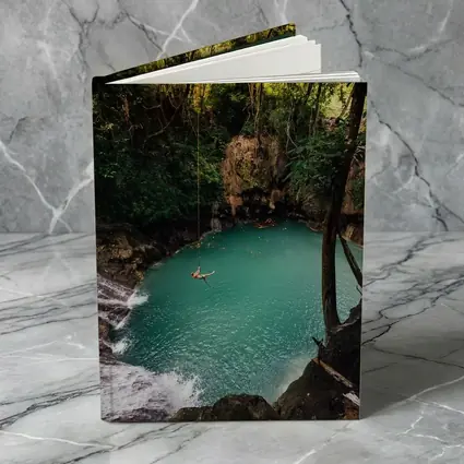 Rope Swing Over Turquoise Jungle Pool