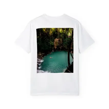 Rope Swing Over Turquoise Jungle Pool