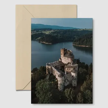 Niedzica Castle Aerial View Lake Poland