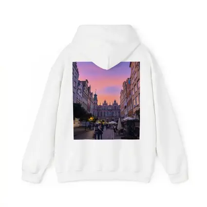 Gdansk Old Town Square at Purple Sunset
