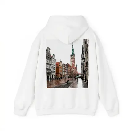 Gdansk Old Town Rainy Street Poland