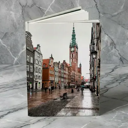 Gdansk Old Town Rainy Street Poland