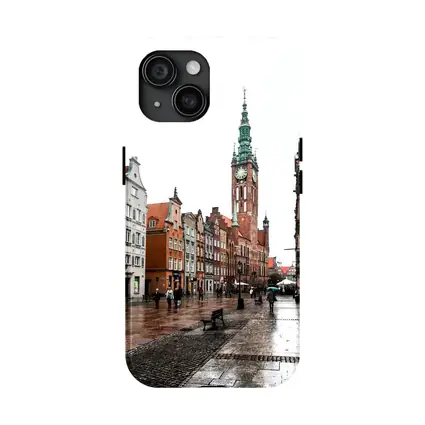 Gdansk Old Town Rainy Street Poland