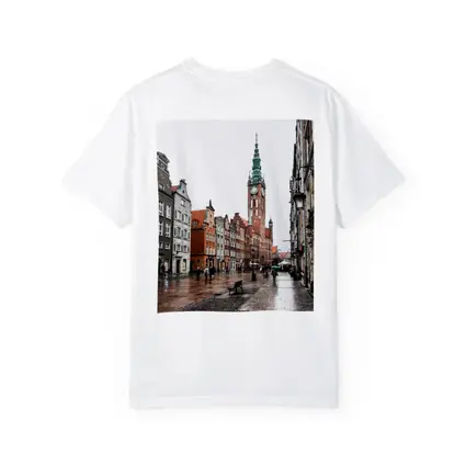 Gdansk Old Town Rainy Street Poland
