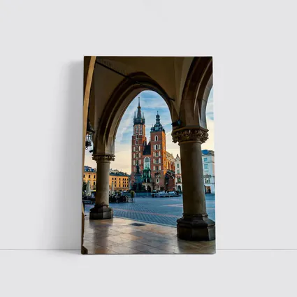 St Mary Basilica Krakow Main Square Arch View