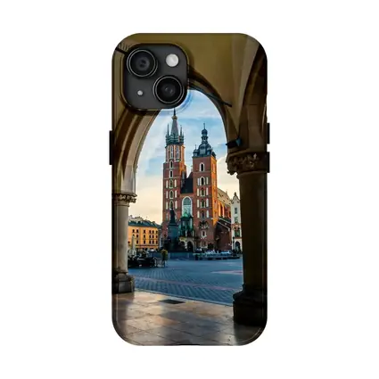 St Mary Basilica Krakow Main Square Arch View