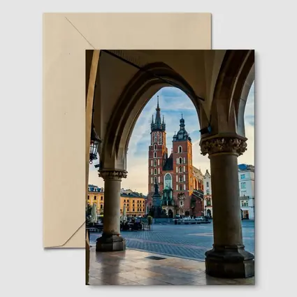 St Mary Basilica Krakow Main Square Arch View