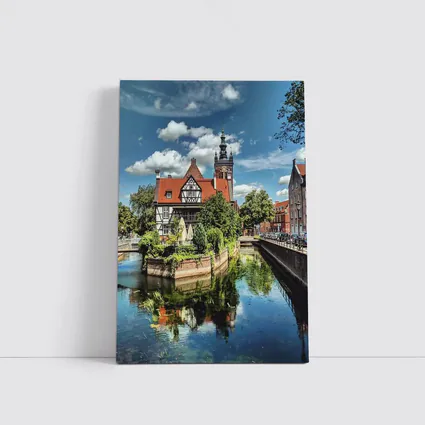 Gdansk Poland Canal Old Town Architecture